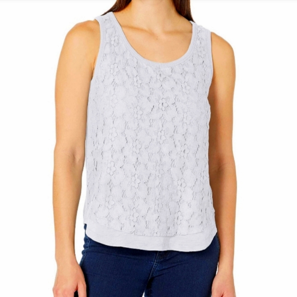 Tribal nice dressy white tank top
